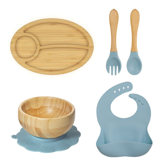 5-Piece Bamboo Baby Feeding Set